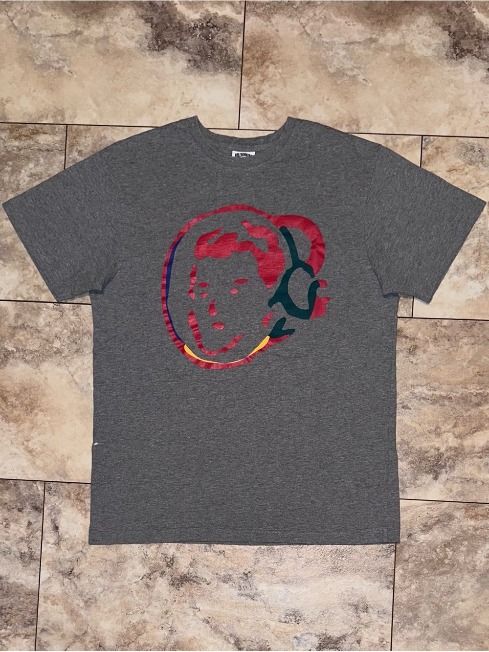 Billionaire Boys Club BB Chroma Tee Dark Heather Gray Graphic T-Shirt Size Large
